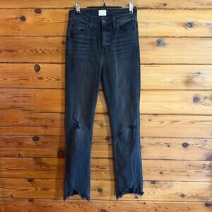 Jonathan Simkhai River Straight Leg Denim 26 Black